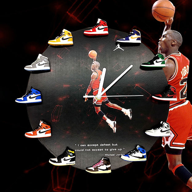 Handcrafted Air Jordan 3D Mini Sneakers Wall Clock