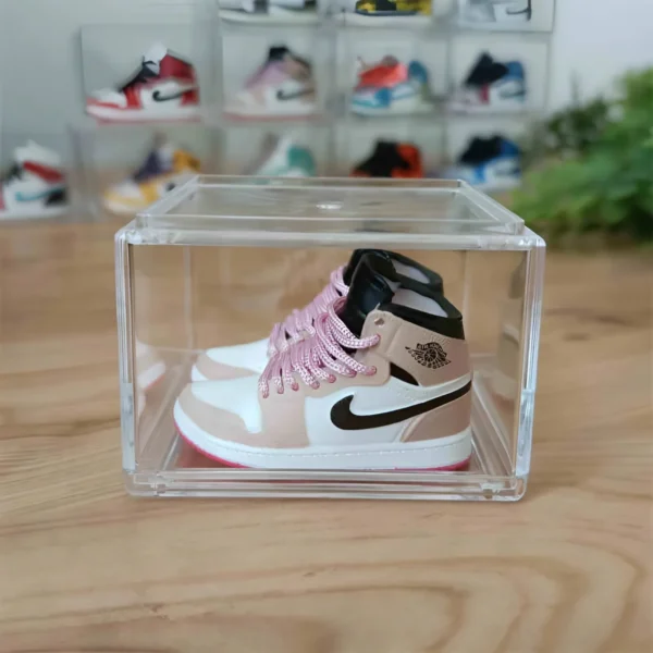 Air Jordan 1 Mid Crimson Tint Hyper Pink Mini Sneaker