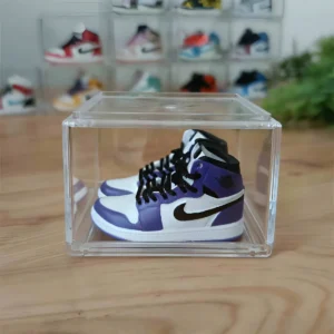 Air Jordan 1 Retro High Court Purple White Mini Sneaker